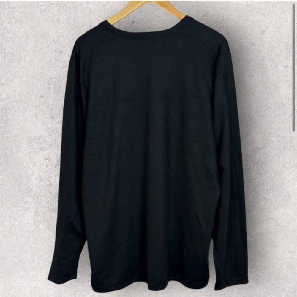 Lululemon Black Reversible Long Sleeve Crew Neck Shirt Size XXL Minimalist Knit